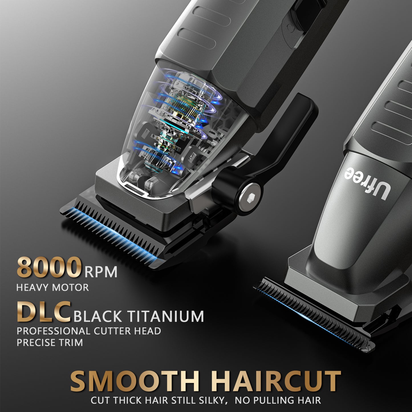 Ufree Hair Clippers Beard Trimmer with Barber Bag Set