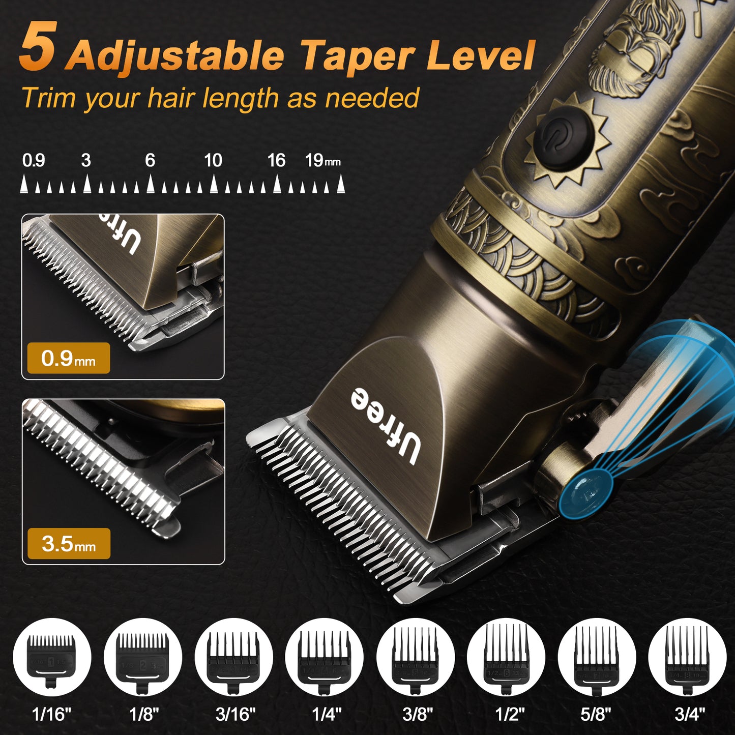 Ufree 3-in-1 Beard Trimmer Hair Clipper Set