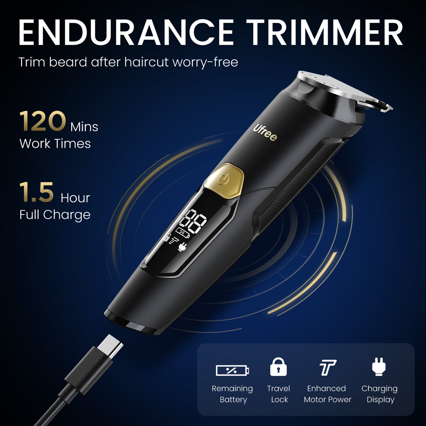 Ufree 3-in-1 Beard Trimmer Kit