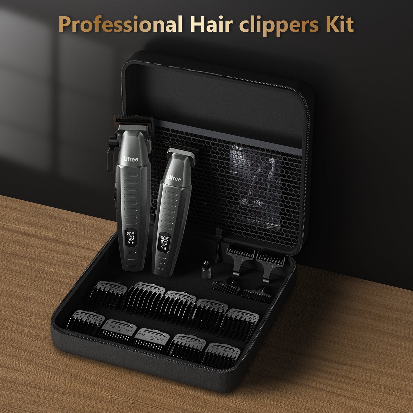 Ufree Hair Clippers Beard Trimmer with Barber Bag Set