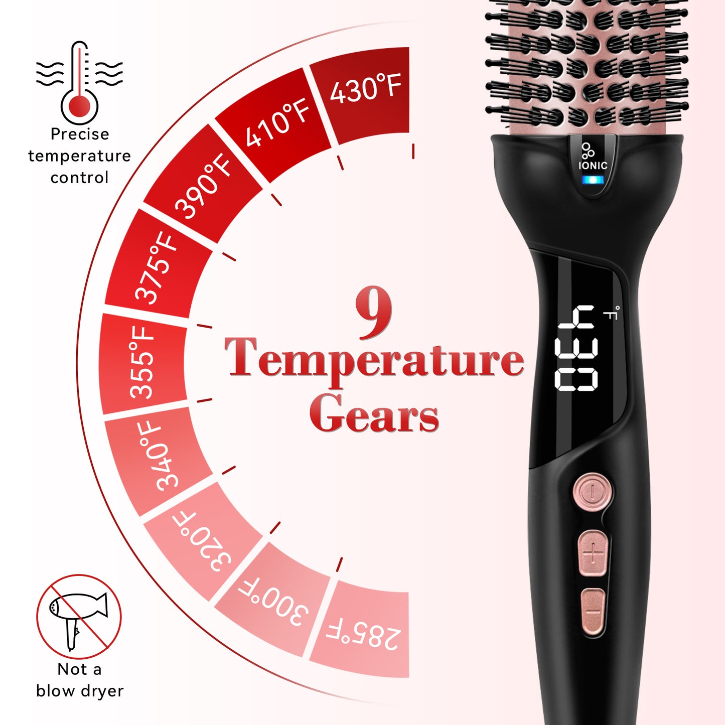 Ufree Ionic Thermal Brush Curling Brushes Hair Styling Tool