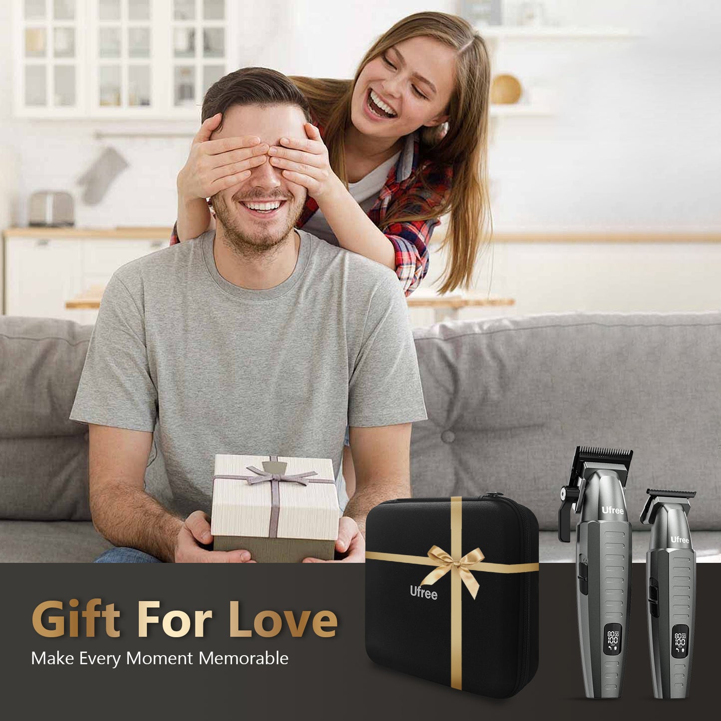Ufree Hair Clippers Beard Trimmer with Barber Bag Set