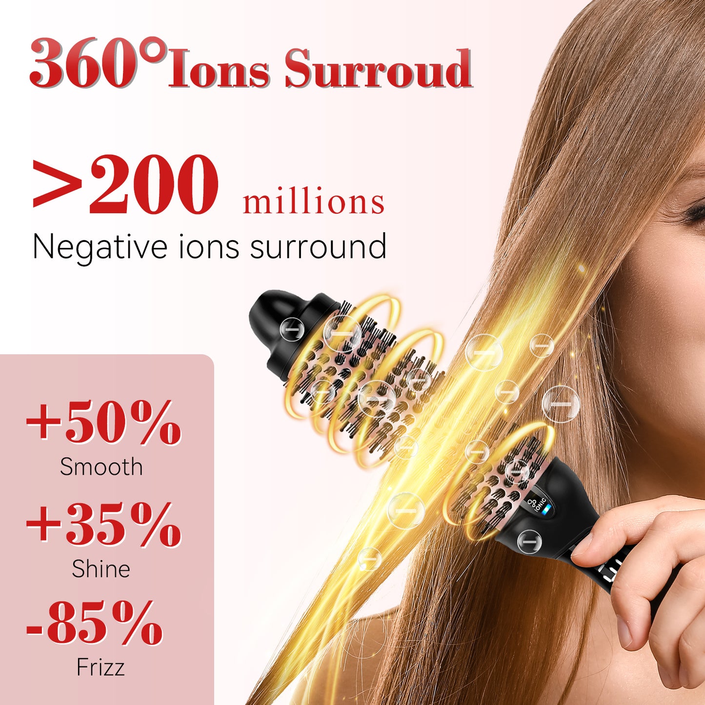Ufree Ionic Thermal Brush Curling Brushes Hair Styling Tool