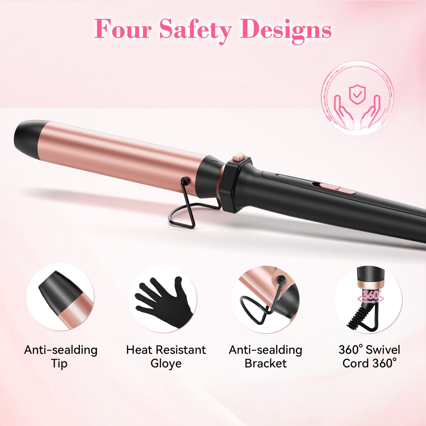 Ufree 7-in-1 Curling Iron Set with Thermal Brush