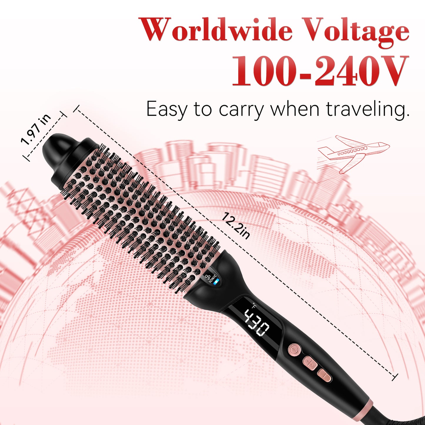 Ufree Ionic Thermal Brush Curling Brushes Hair Styling Tool