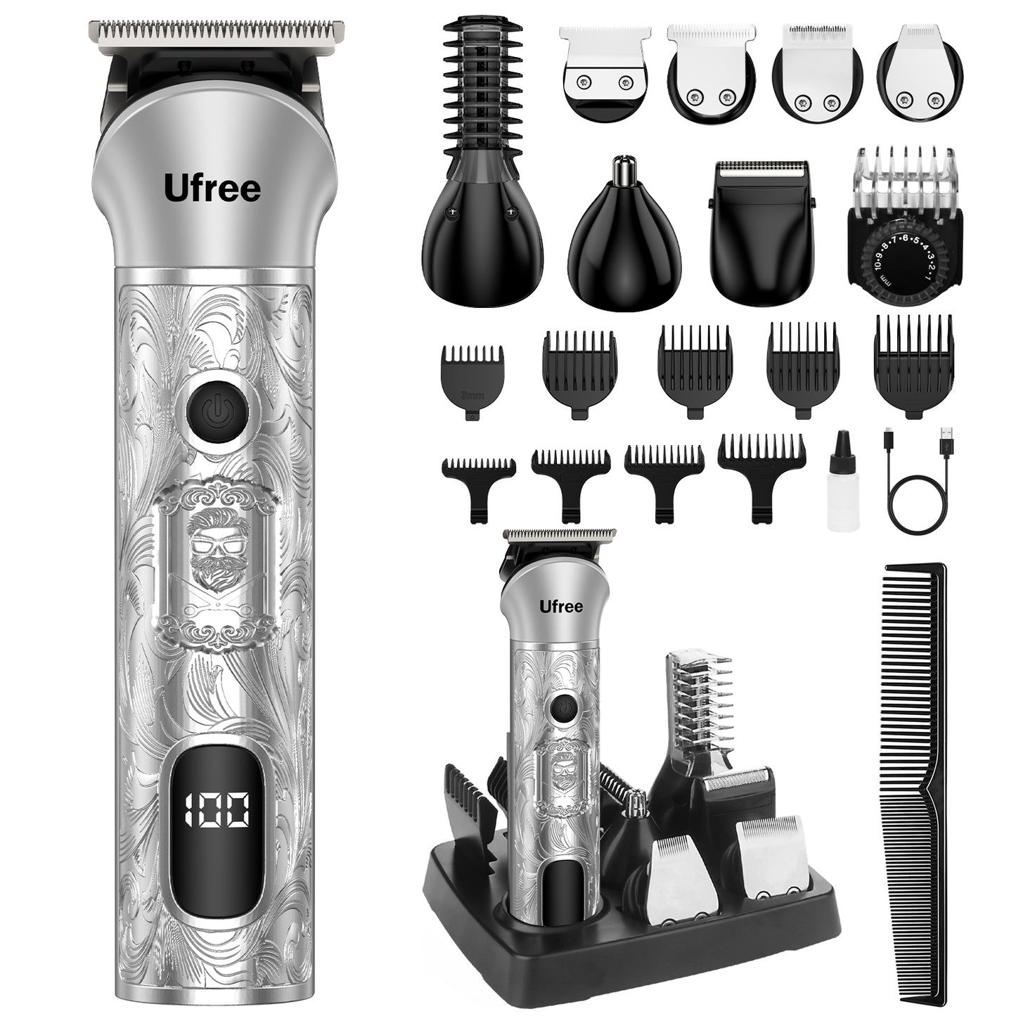 Ufree Beard Trimmer Hair Clipper Shaving Kit