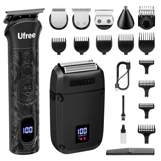 Ufree Beard Trimmer Foil Shaver Electric Razor Set