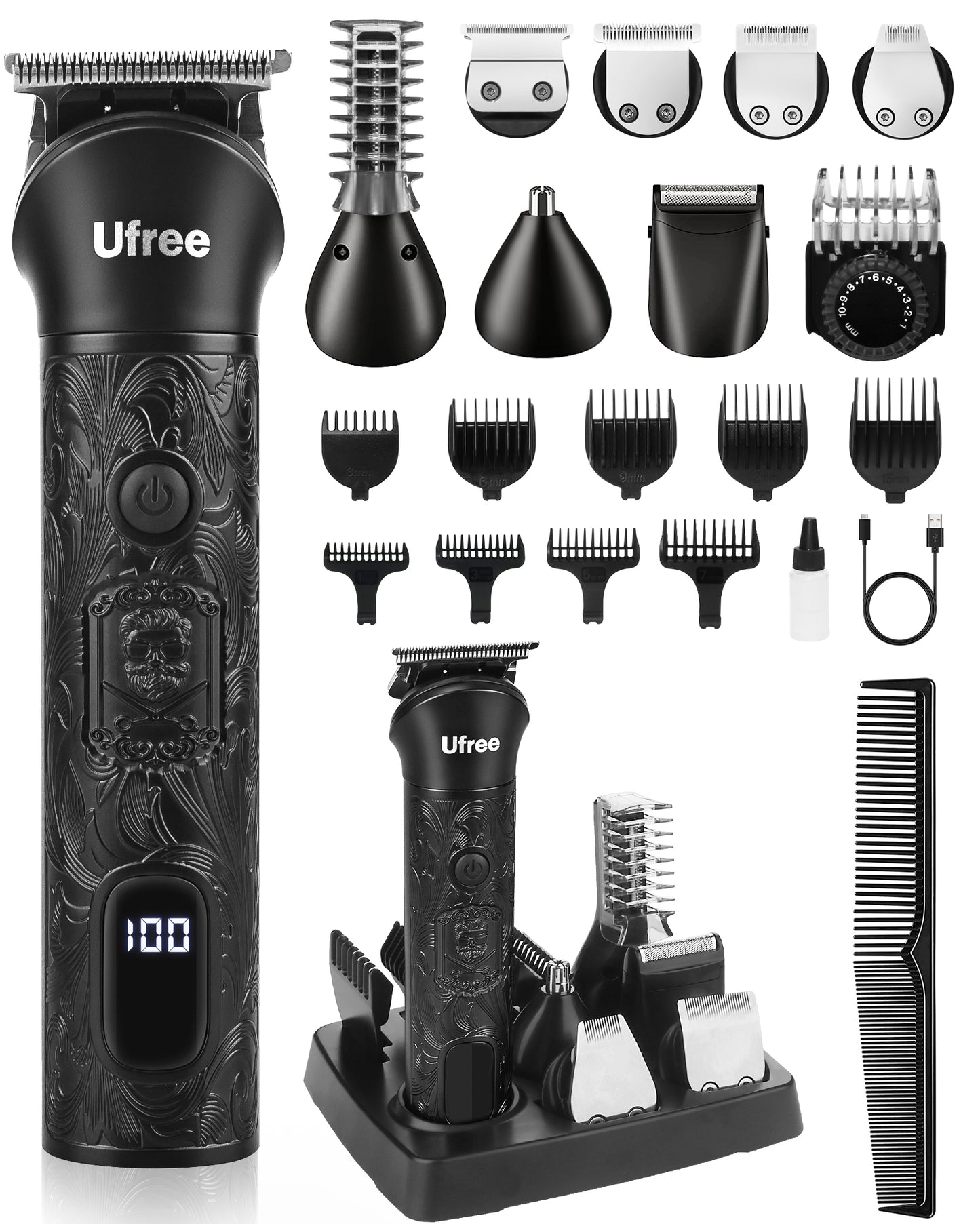 Ufree Beard Trimmer Hair Clipper Shaving Kit