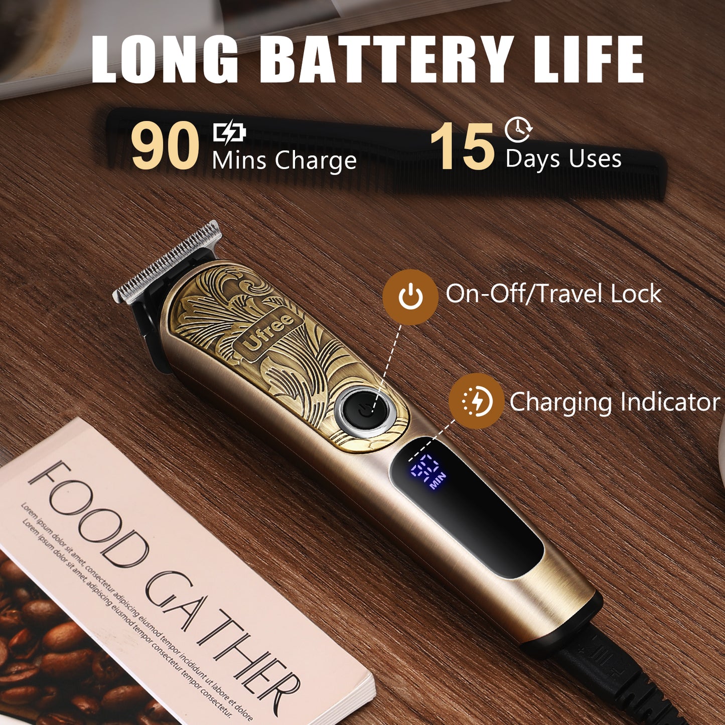 Ufree Beard Trimmer Electric Razor Shaver