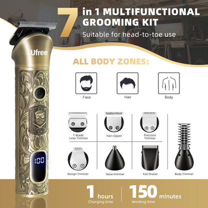 Ufree Beard Trimmer Hair Clipper Shaving Kit