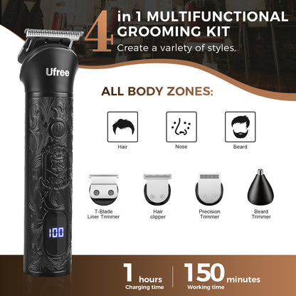Ufree Beard Trimmer Foil Shaver Electric Razor Set