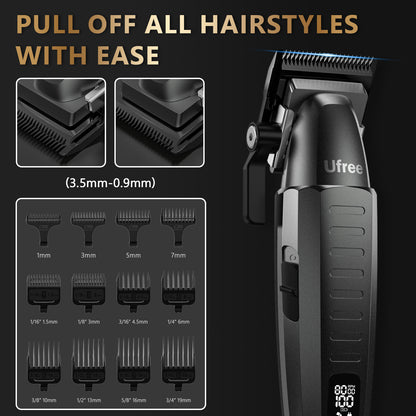 Ufree Hair Clippers Beard Trimmer with Barber Bag Set