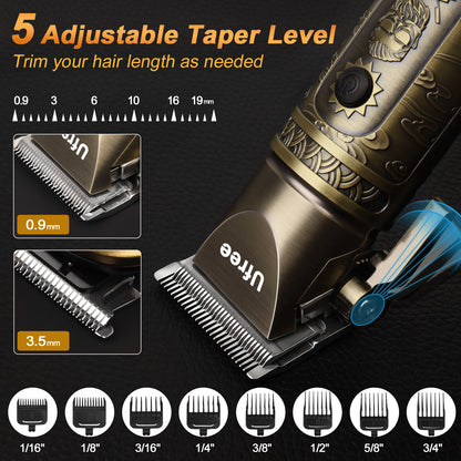 Ufree 3-in-1 Beard Trimmer Hair Clipper Set