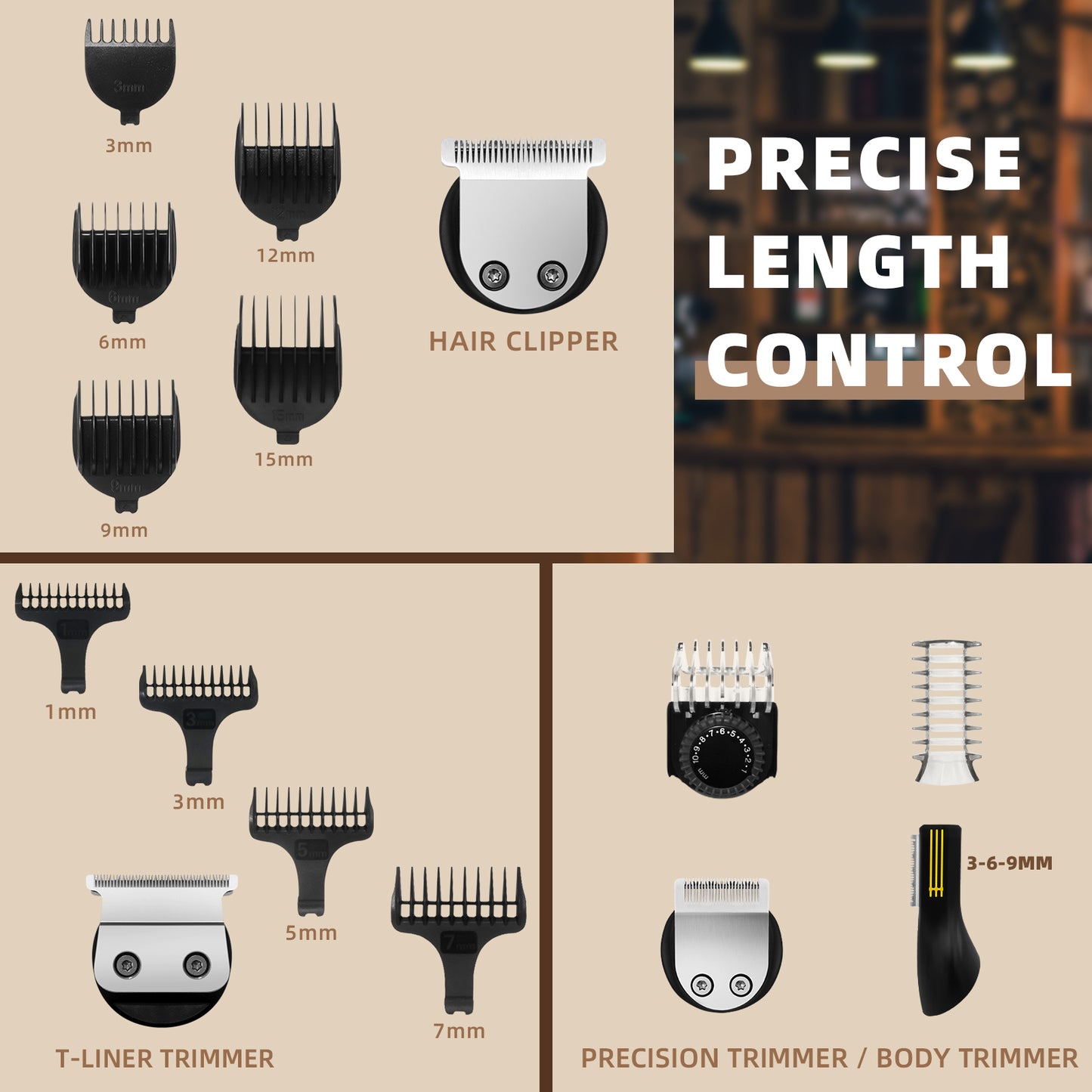 Ufree Beard Trimmer Hair Clipper Shaving Kit