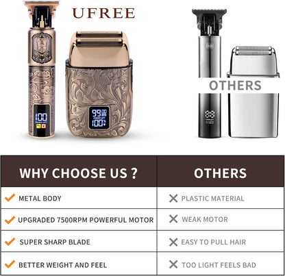 Ufree Foil Shaver Electric Razor Beard Trimmer Set