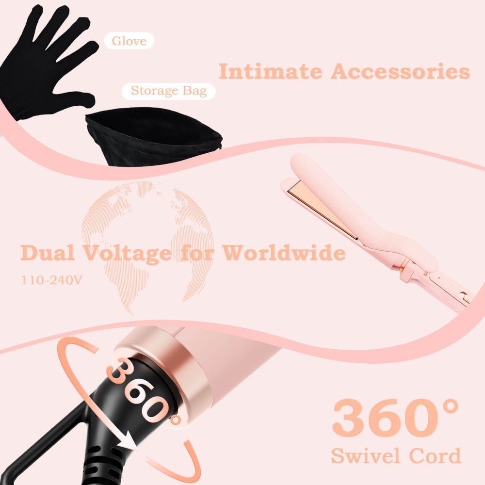 Ufree 5 in 1 Curling Iron with Ceramic Barrels (0.35" - 1.25") - AMU-3166-Q321-SF