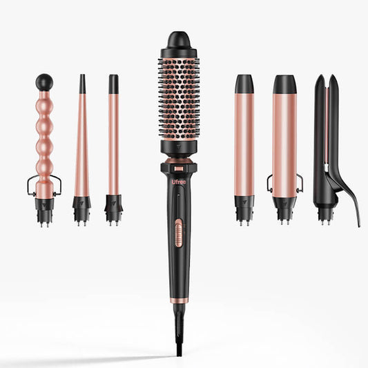 Ufree 7 - in - 1 Curling Iron Set with Thermal Brush - AMU-3166S-M311-SF