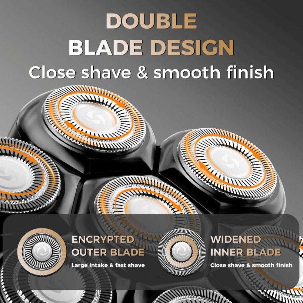 Ufree 7D Rotating Head Shaver IPX7 Waterproof Electric Razor - AMU-2688-Q311-SF