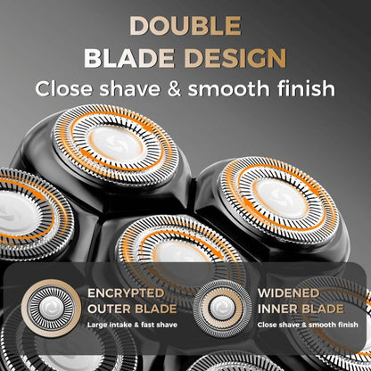 Ufree 7D Rotating Head Shaver IPX7 Waterproof Electric Razor - AMU-2688-Q311-SF