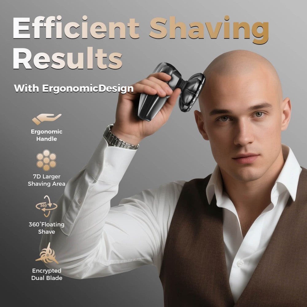 Ufree 7D Rotating Head Shaver IPX7 Waterproof Electric Razor - AMU-2688-Q311-SF