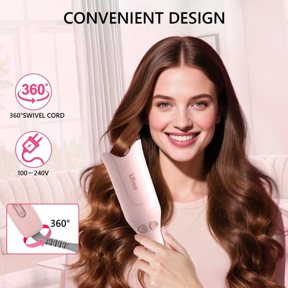 Ufree Automatic Curling Iron with 3 Temp & Timers - AMU-9265-M311-SF
