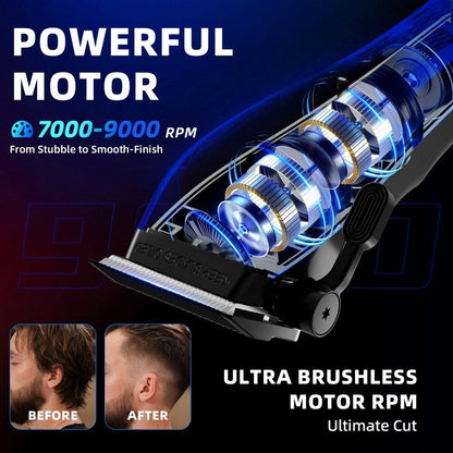 Ufree Barber - Grade Cordless Clipper & Split Trimmer Set - AMU-862-Q331-SF