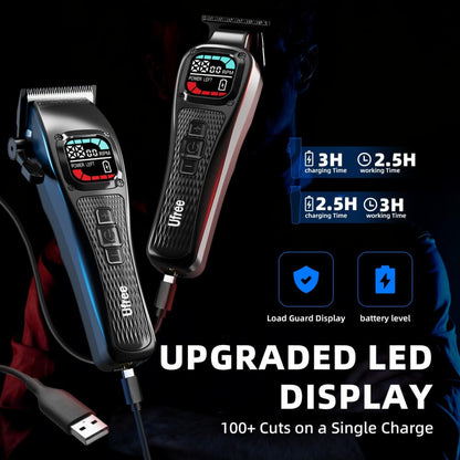 Ufree Barber - Grade Cordless Clipper & Split Trimmer Set - AMU-862-Q331-SF