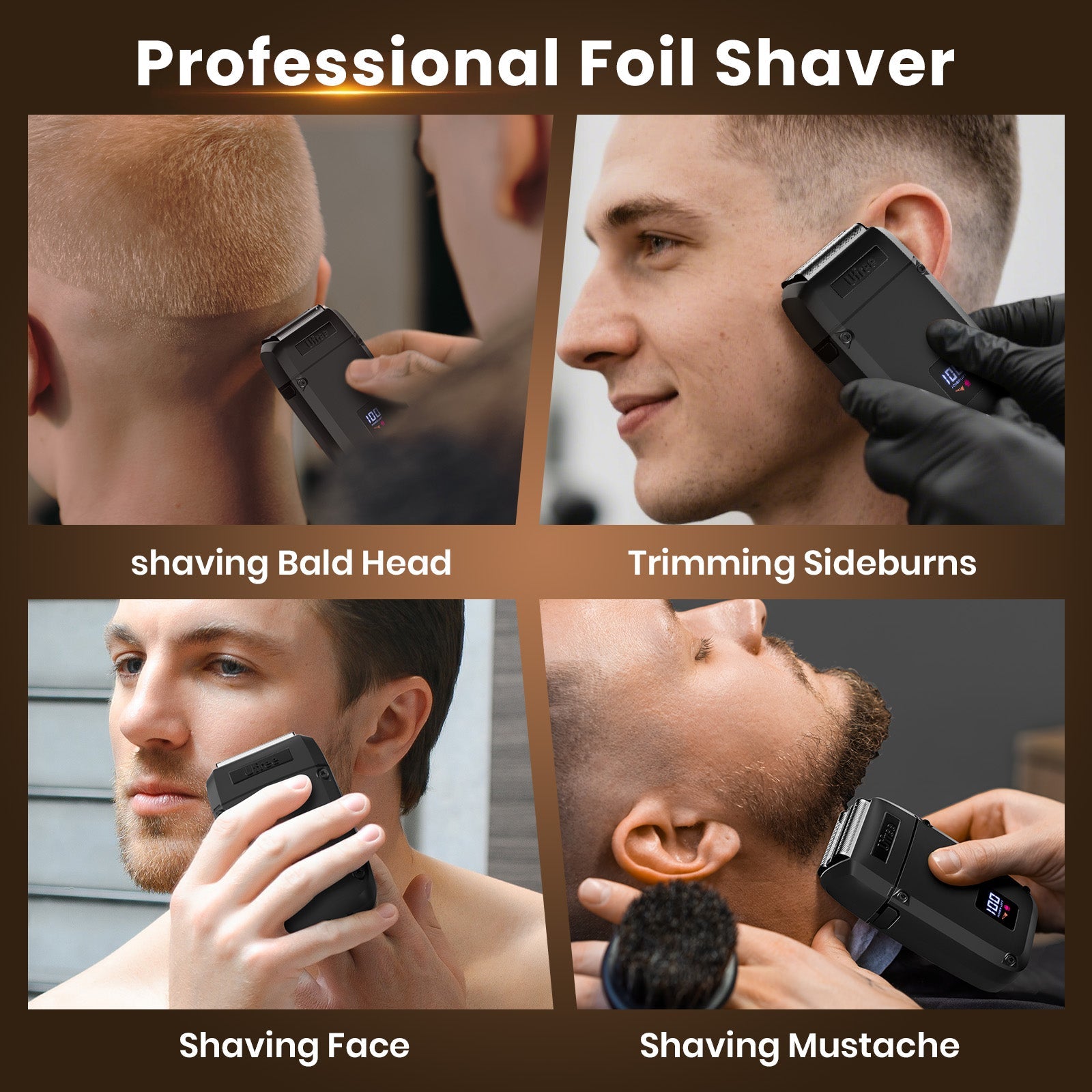 Ufree Beard Trimmer Electric Razor Set - AMU-6118-Q311-SF-05