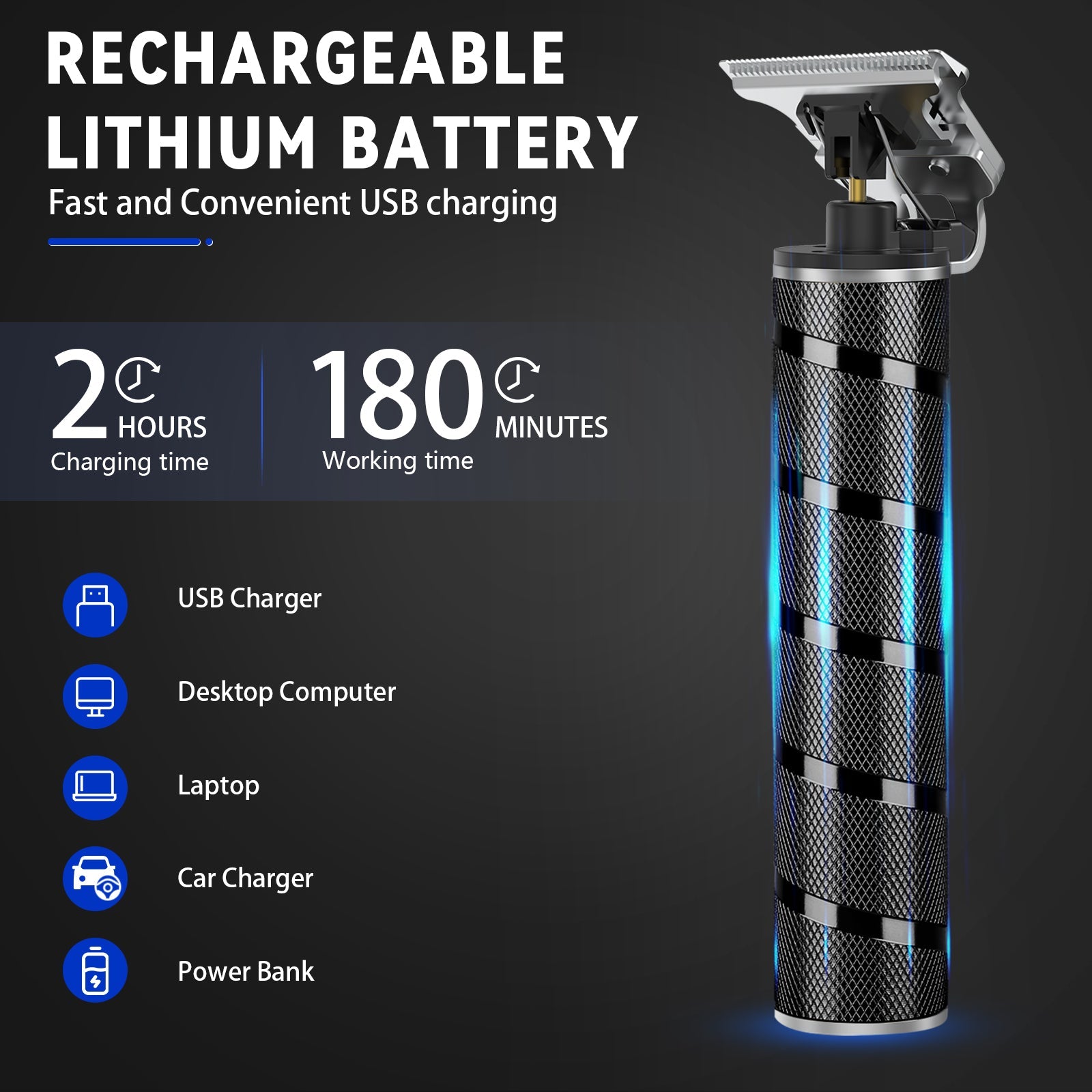 Ufree Beard Trimmer Hair Clipper Electric Shaver - AMU-1157-Q311-SF - 02