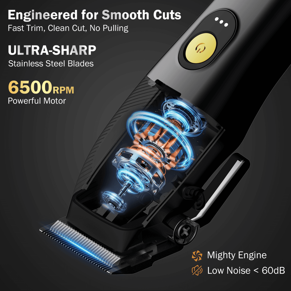 Ufree Electric Cordless Barber Clippers and Trimmers Set - AMU-863-Q311-SF