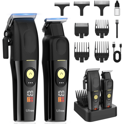 Ufree Electric Cordless Barber Clippers and Trimmers Set - AMU-863-Q311-SF