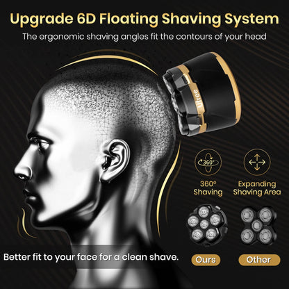 Ufree Electric Razor 6D Floating Head Shaver - AMU-2666-Q311-SF