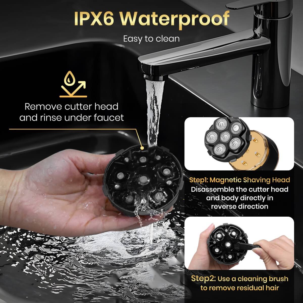 Ufree Electric Razor 6D Floating Head Shaver - AMU-2666-Q311-SF