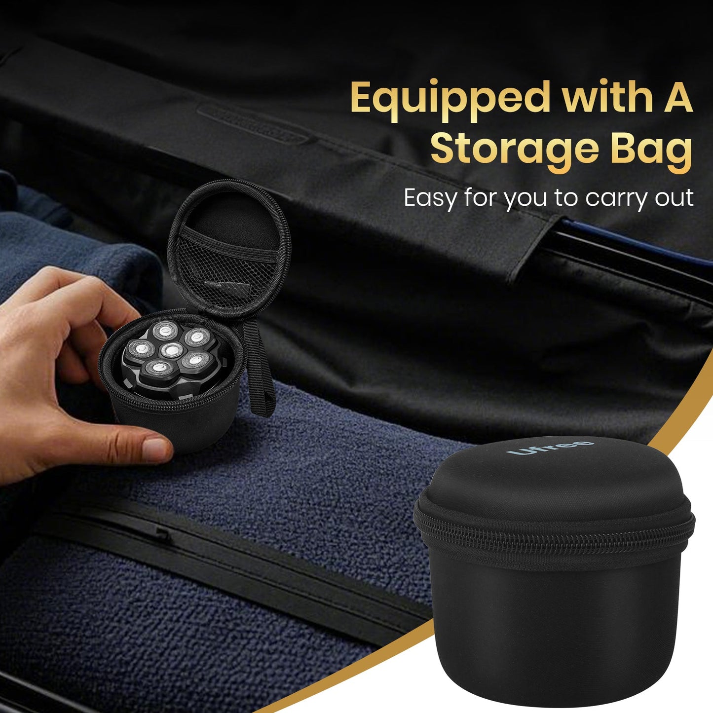 Ufree Electric Shavers Razor 6D Rotary Shaver Grooming Kit - AMU-2666-Q311-SF