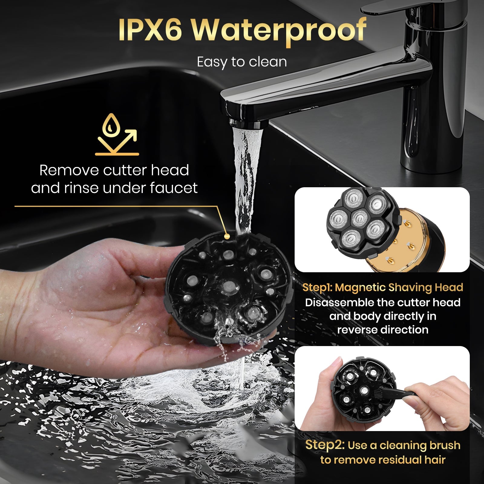 Ufree Electric Shavers Razor 6D Rotary Shaver Grooming Kit - AMU-2666-Q311-SF