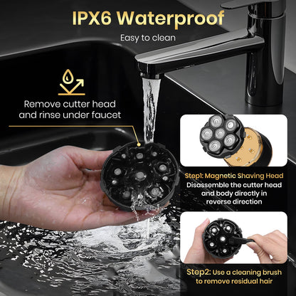 Ufree Electric Shavers Razor 6D Rotary Shaver Grooming Kit - AMU-2666-Q311-SF