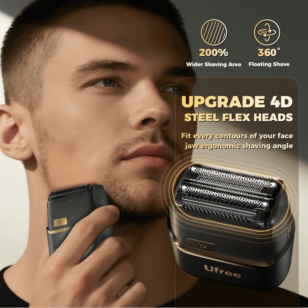 Ufree Foil Shavers Travel Razor Wet Dry Cordless Face Grooming Kit - AMU-2668-Q311-SF