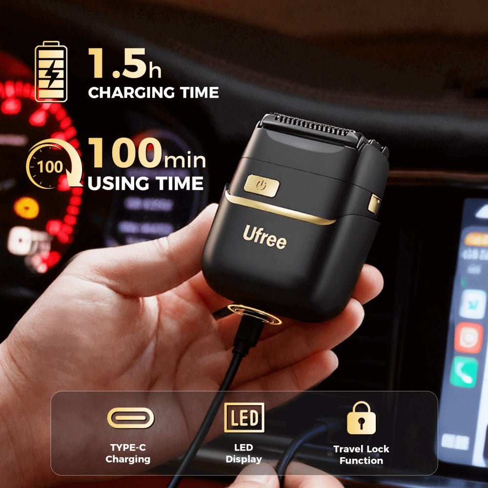 Ufree Foil Shavers Travel Razor Wet Dry Cordless Face Grooming Kit - AMU-2668-Q311-SF