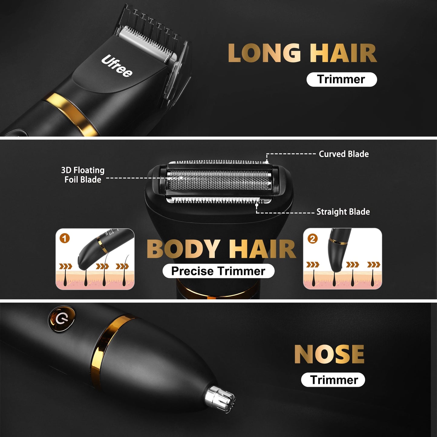 Ufree Hair Body Groin Trimmer - U-1816-Q331-MP