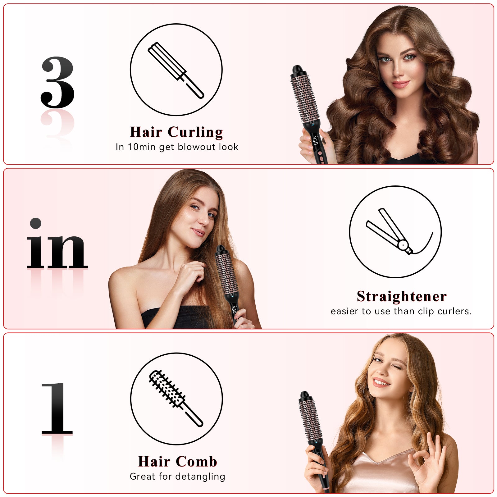 Ufree Thermal Brush Curling Brushes - AMU-9191-Q311-SF-03