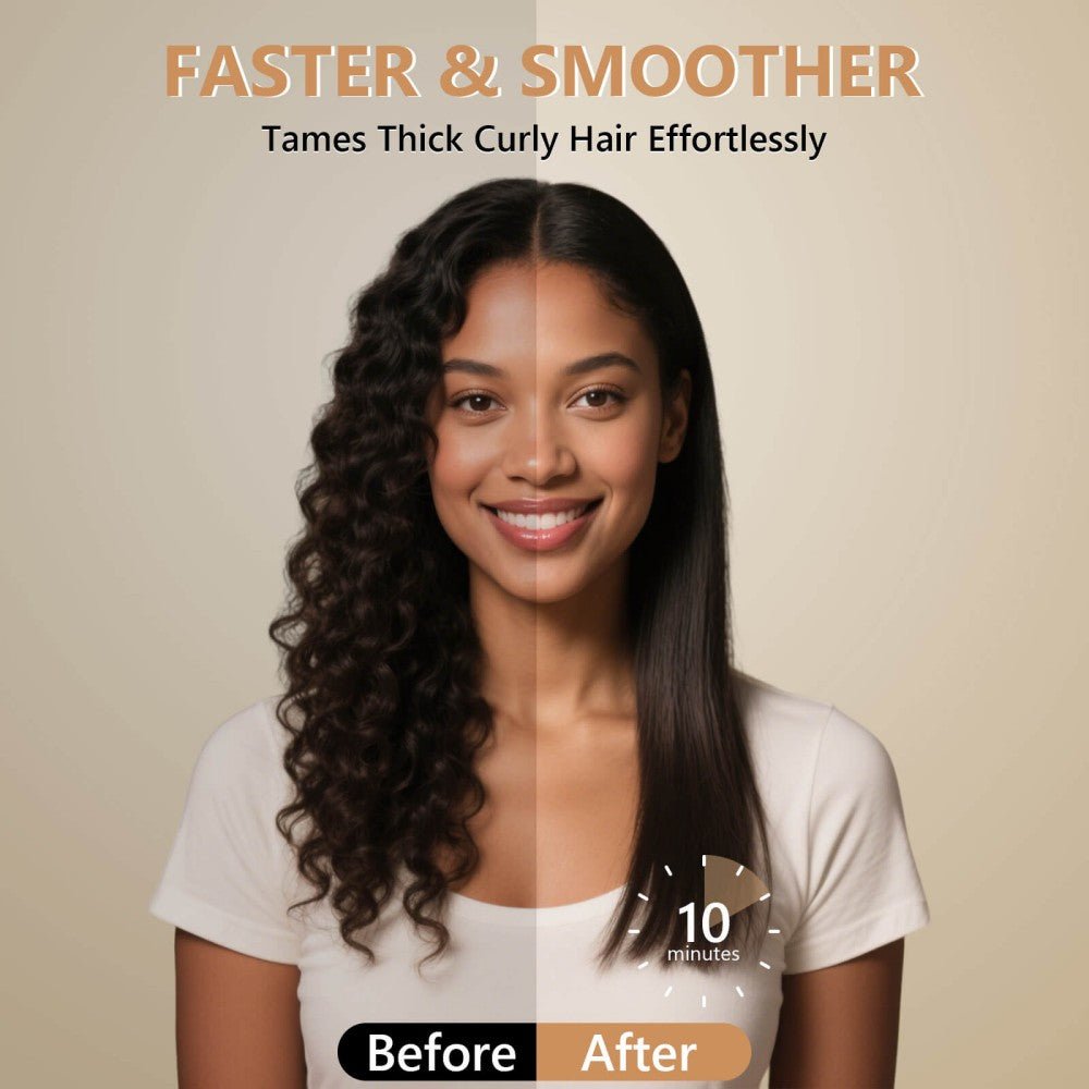 Ufree Upgraded Hair Straightener5 Temps Straightening Brush - AMU-9288-M311-SF