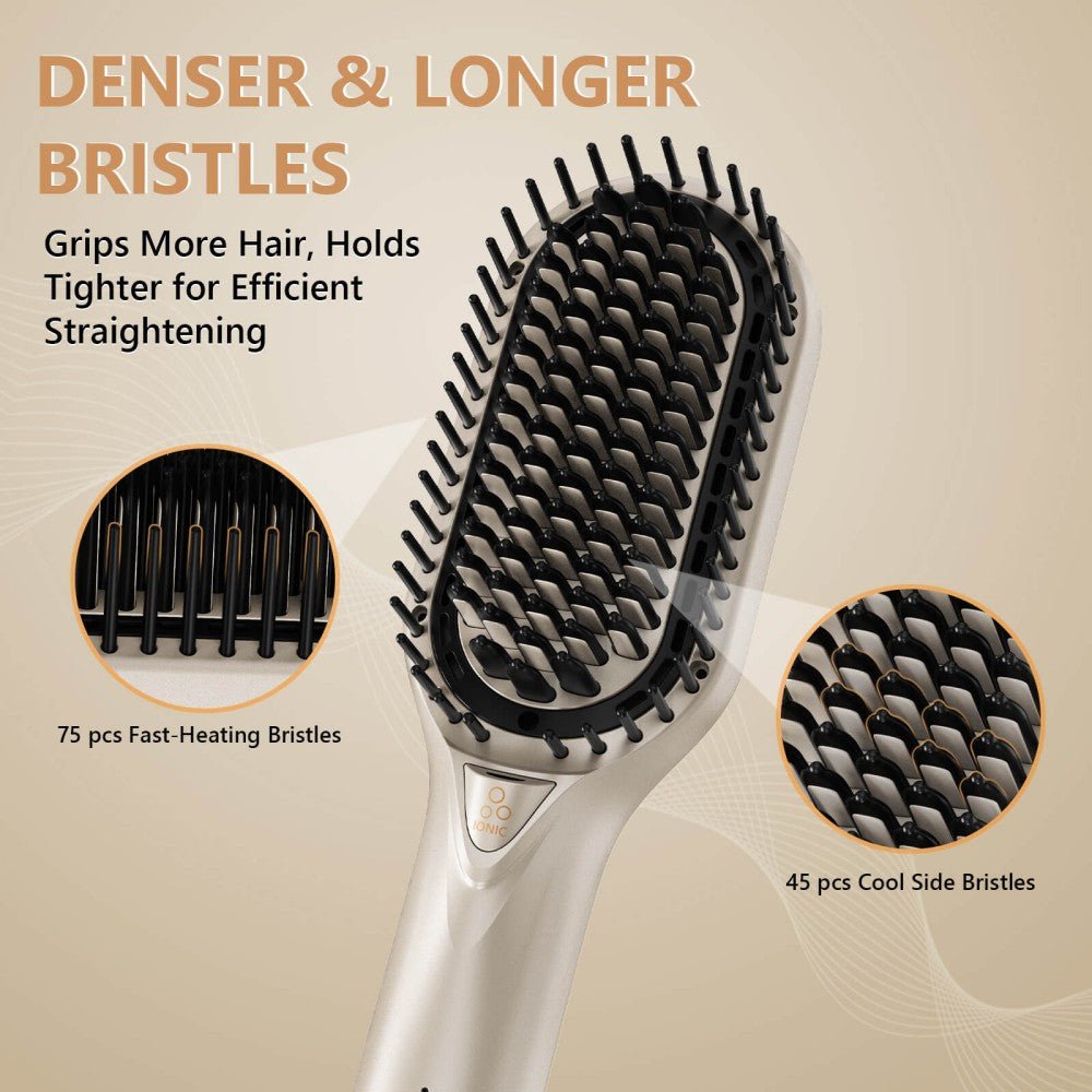 Ufree Upgraded Hair Straightener5 Temps Straightening Brush - AMU-9288-M311-SF